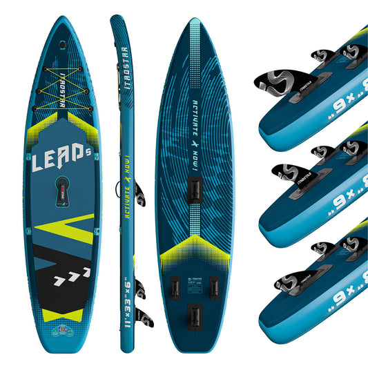 iTAOSTAR Lead 11' × 33" Inflatable Stand Up Paddle Board with Seat, Extra Wide SUP Board with 5 Fins Stable Design for Adults, Youth, All Skill Levels, Lakes, Oceans & Fishing