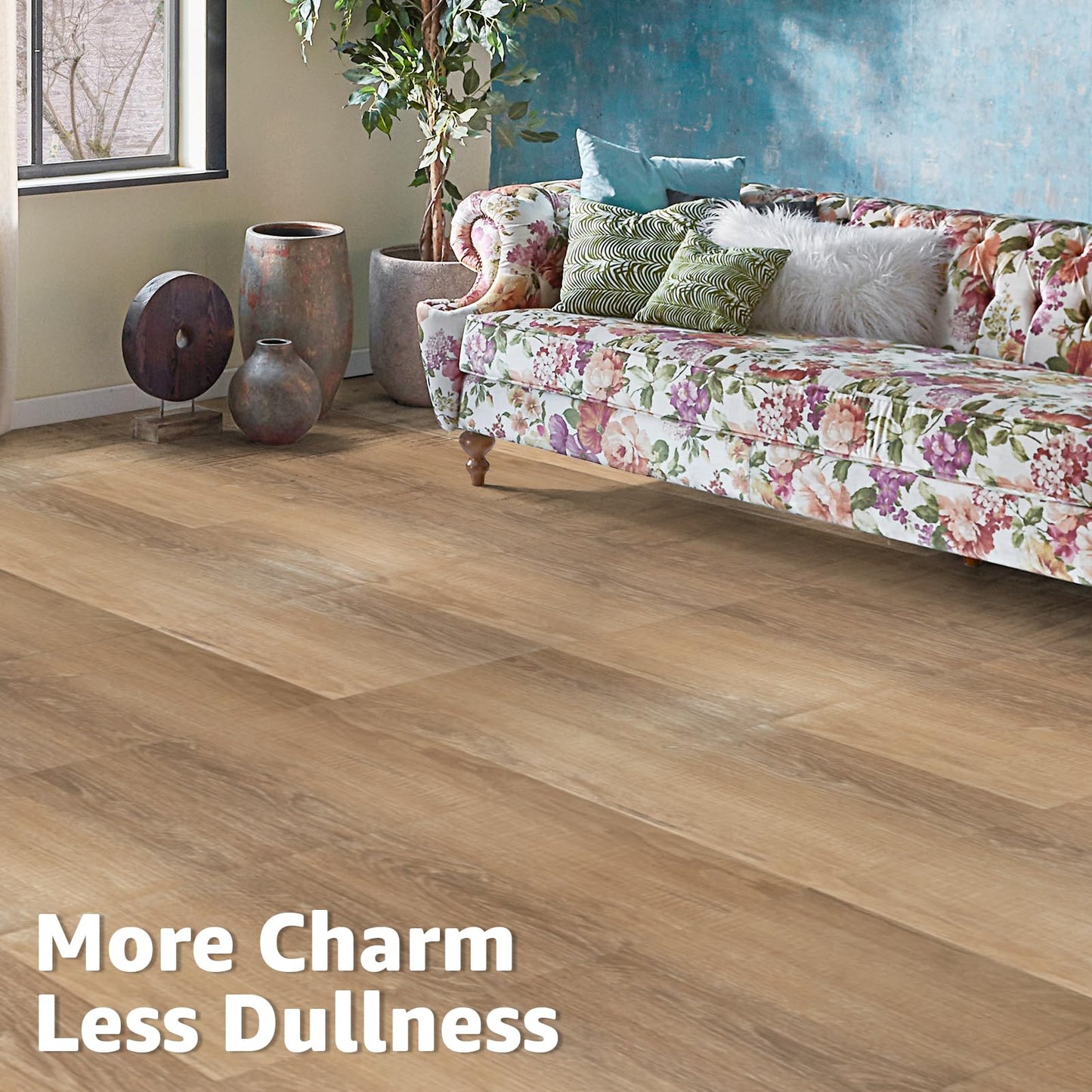 Art3d Peel and Stick Vinyl Floor Tiles 30-Pack 12 x 12 inch, Self Adhesive Waterproof Flooring Wood Planks for Kitchen, Dining Room, Bedrooms, Cover 30 Sq. Ft, Light Brown Ash