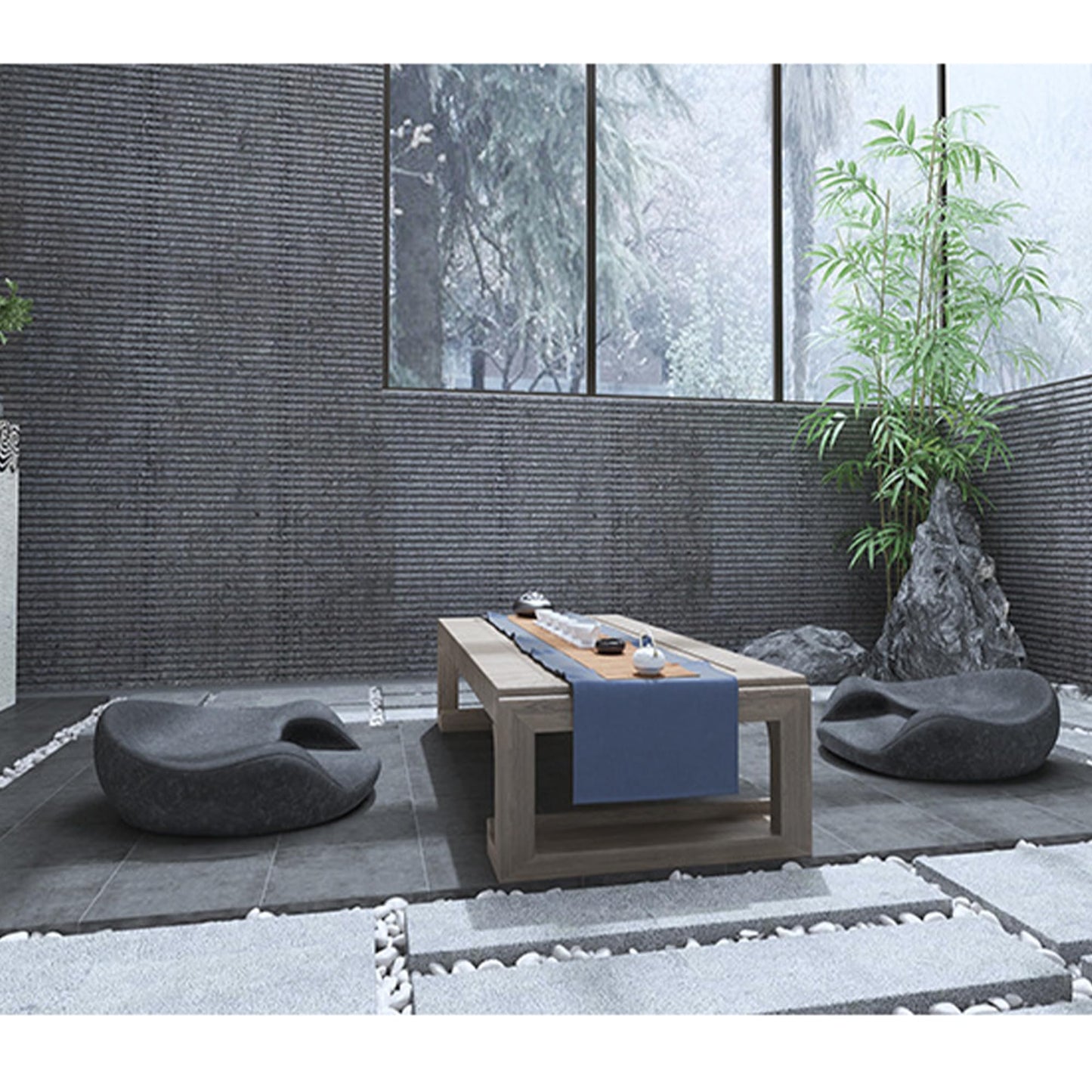 HXQWDQL Foam Meditation Cushion, Oversized Floor Pillows Pads for Sitting, Yoga Cushion, Resting Cushion, Memory Foam Filling Cushion (Grey)