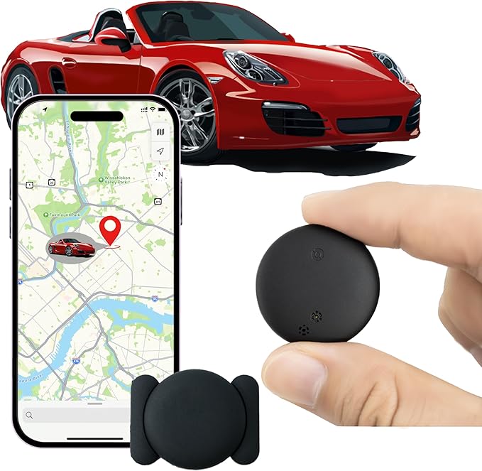 Super Magnetic! 360 Days of Battery Life! Apple Find My Subscription-Free GPS Car Locator - Waterproof and Drop-Proof, Ste...
