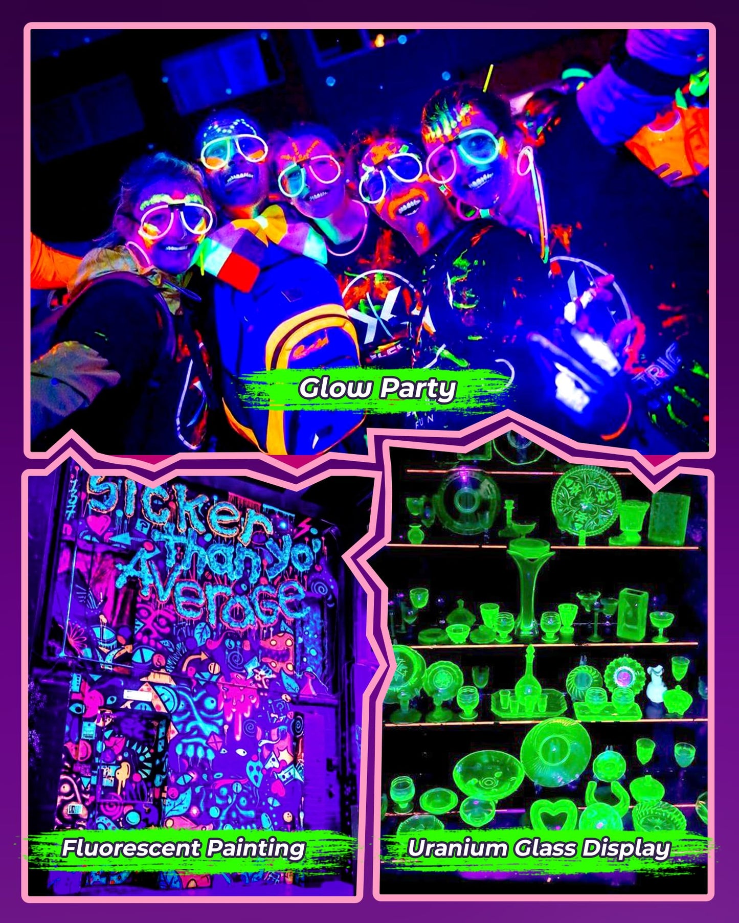 2 Pack 50W LED Black Light, Blacklight Flood Light for Glow Party IP66 Waterproof, Outdoor Black Lights with Switch&Plug for Halloween, Glow in The Dark, Neon Party, Fluorescent Poster, Birthday