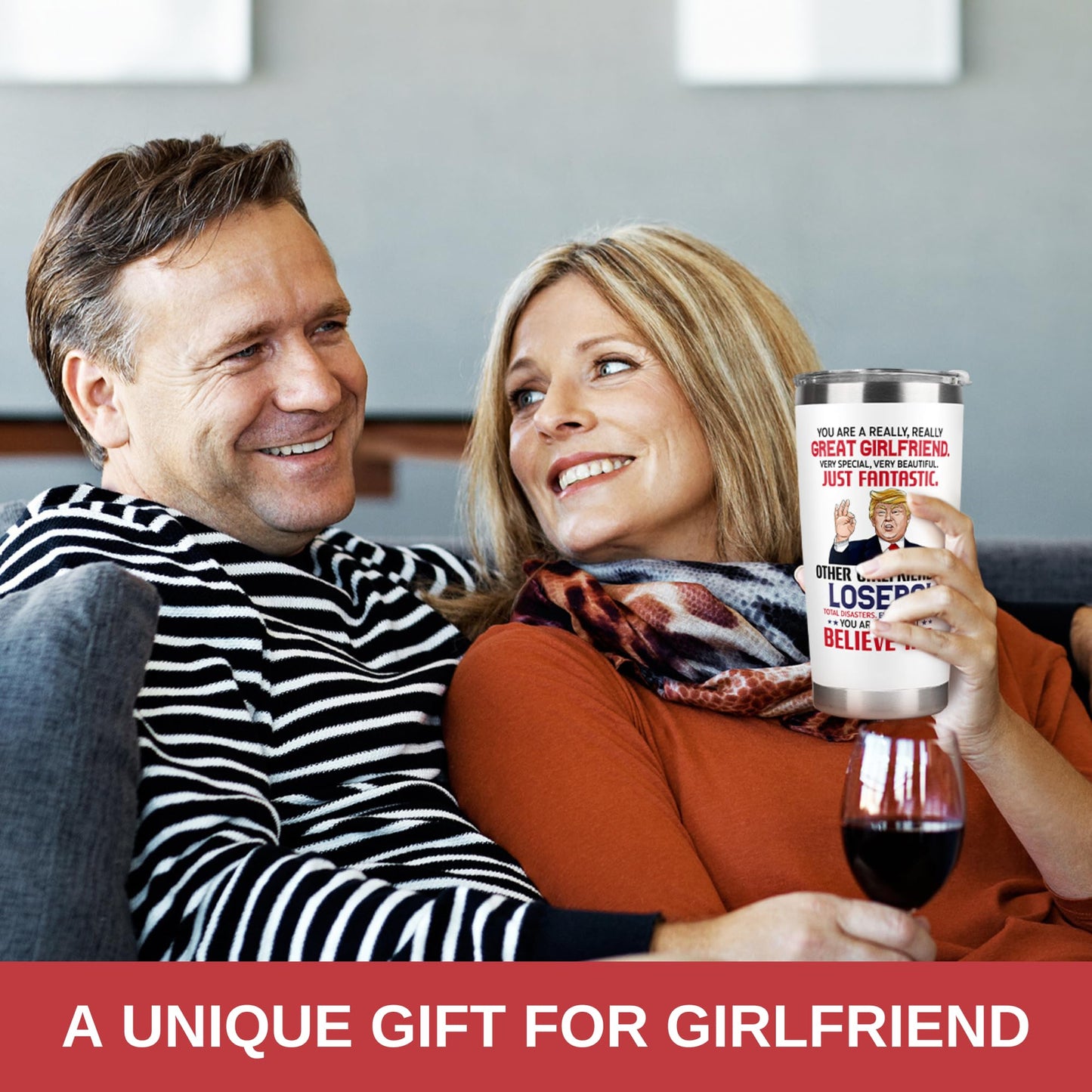 UMACVN Gifts for Girlfriend - Anniversary, Birthday, Christmas Girlfriend Gifts for Women - Romantic Love Couple Gift for Her from Boyfriend - Gift Ideas for Couples - 20 Oz Stainless Steel Tumbler