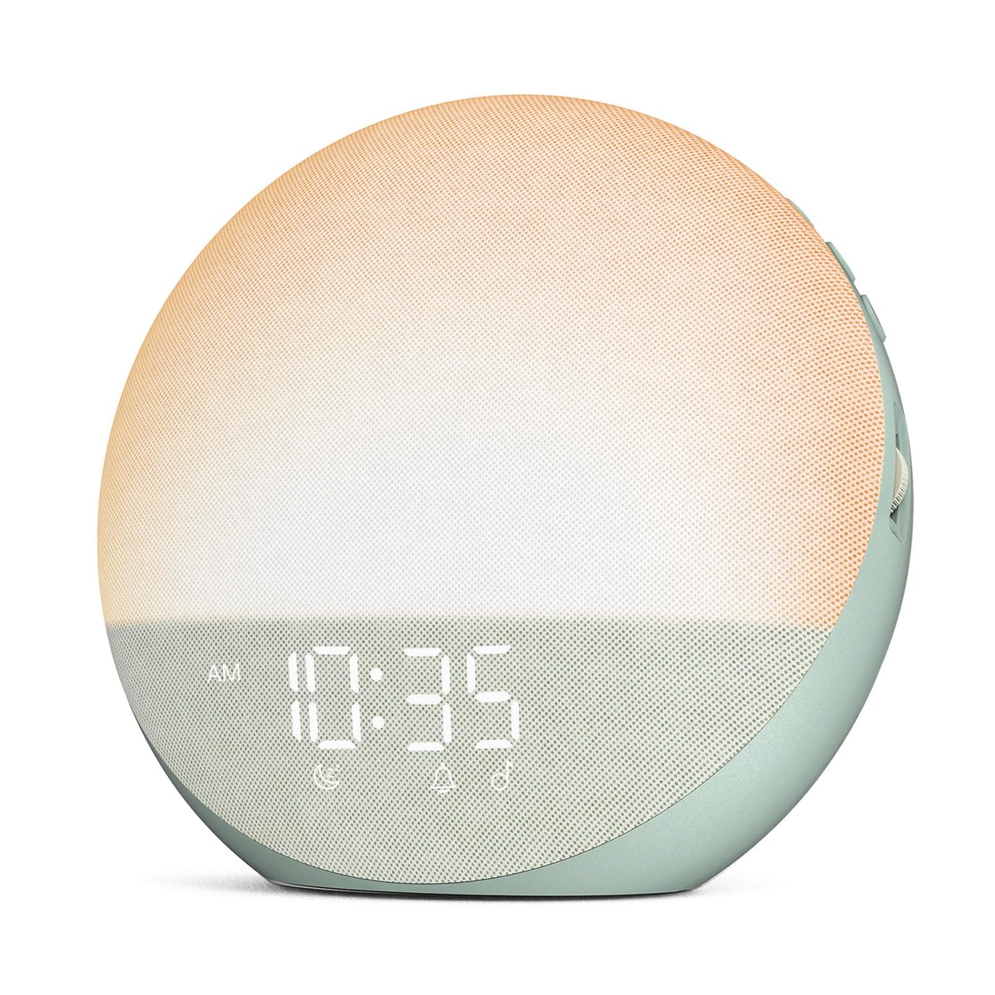 Sunrise Alarm Clock White Noise Machine: Natural Wake Up Light - Dimmable Clock with Bluetooth Speaker for Bedroom - 25 Sleep Sounds for Baby Adults Kids Sage Green