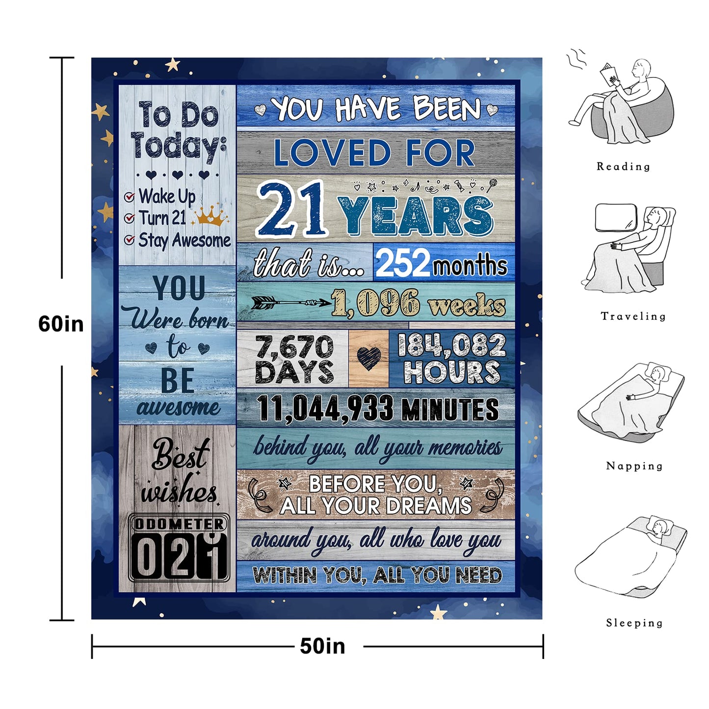 Budalagong 21st Birthday Gift with Gift Box, 21st Birthday Gifts for Him, 21 Year Old Birthday Gifts for Men Turning 21