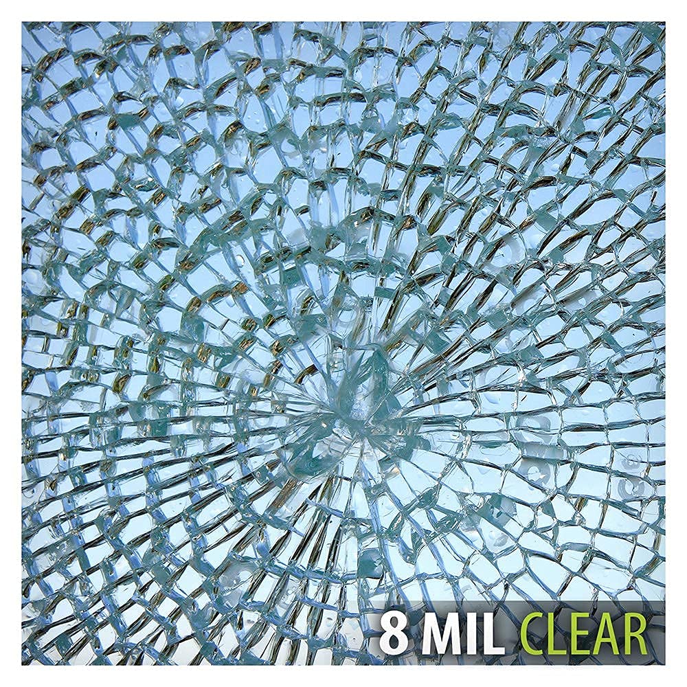 BDF S8MC Window Film Security and Safety 8 Mil Clear - 36in X 12ft
