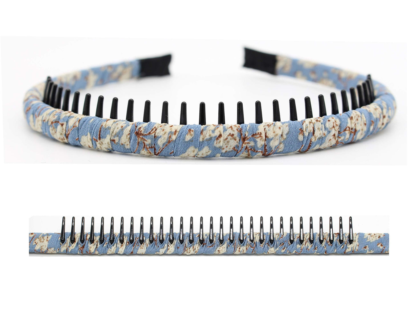 JOBAND Fashion Comfy Short Headband - Non-Slip Hair Hoop Teeth Comb Hairband for Women & Girls (4 Colors)