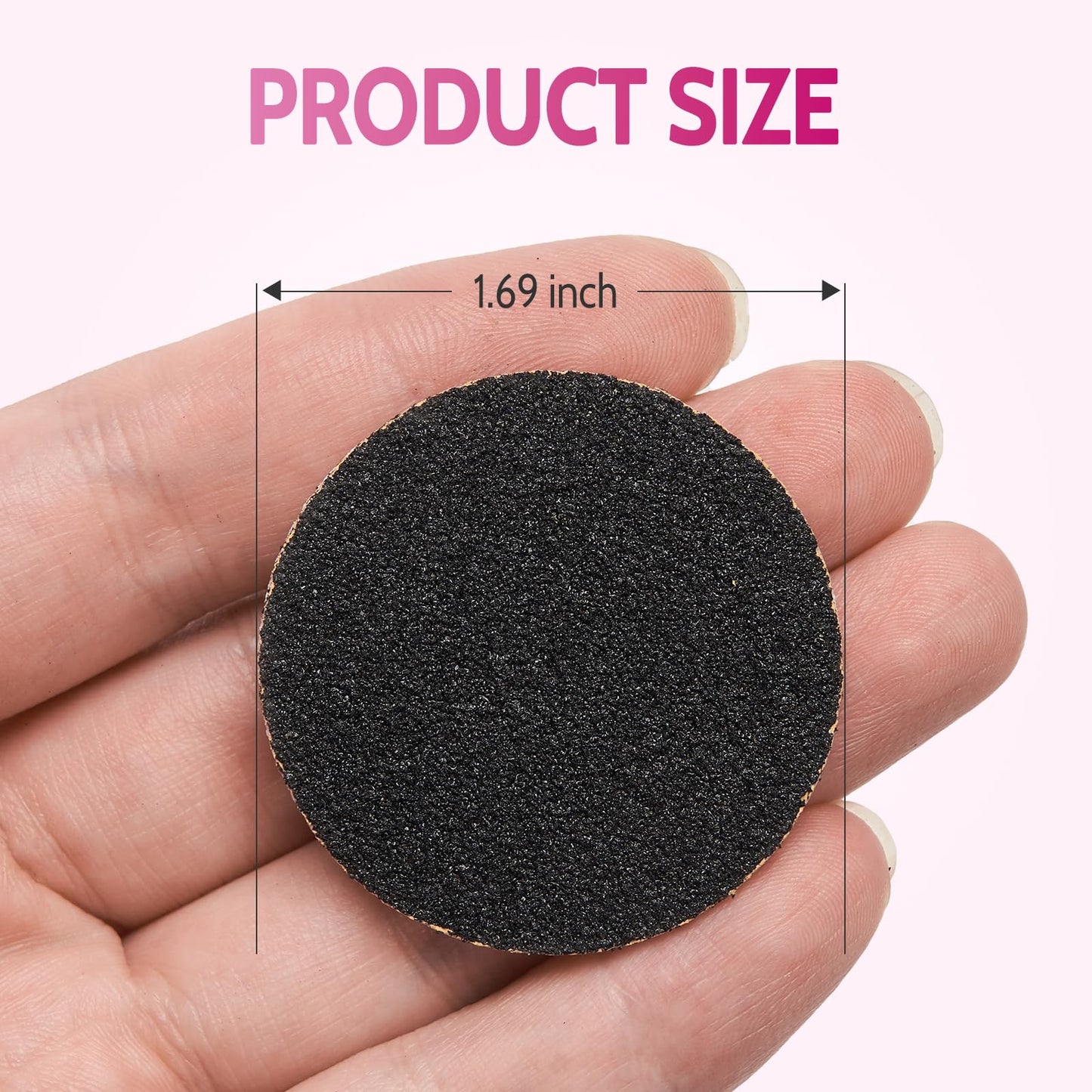 60pcs Replaceable Sandpaper Refill Discs for Electric Foot Callus Remover Hard Dry Dead Skin Remova(120 Grit 30pcs and 80 Grit 3