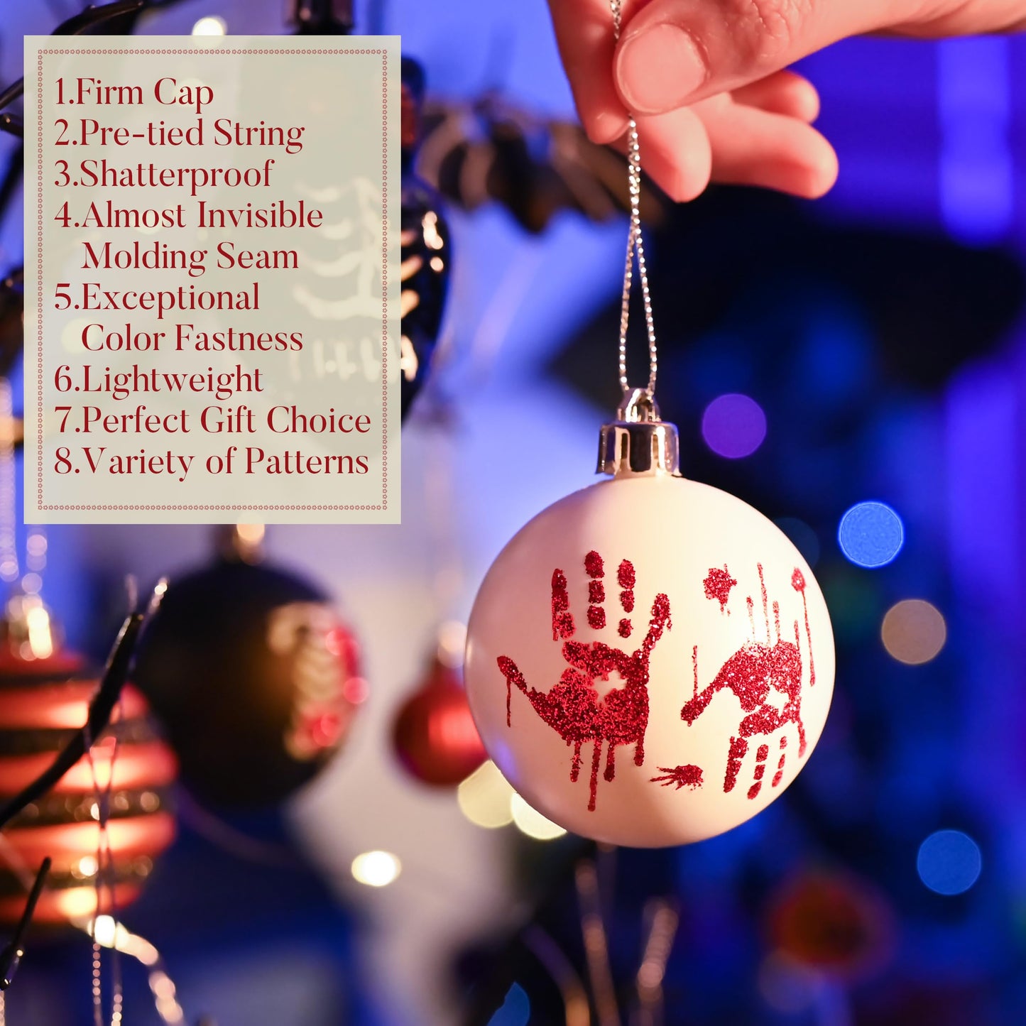 Valery Madelyn Halloween Ornaments Tree Decorations Indoor, 40ct Medium Variety Shatterproof Scary Skeletons Owl Bats Hanging Ball Ornaments Set for Small Tree, Spooky Holiday Party Home Decor