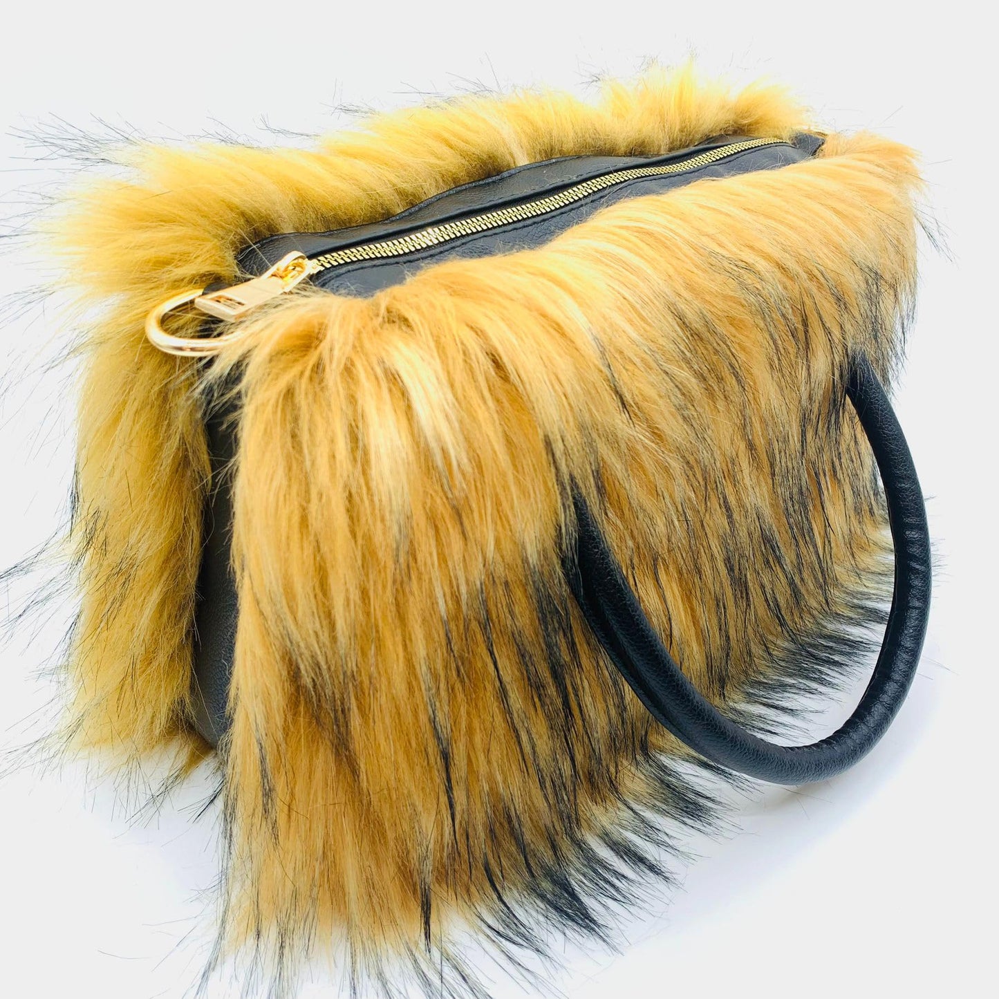 Women's Shoulder Handbags Faux Fur Tote Bag Fluffy Satchel Handbags for Women, Mom, Friends, Bridesmaids (Brown)