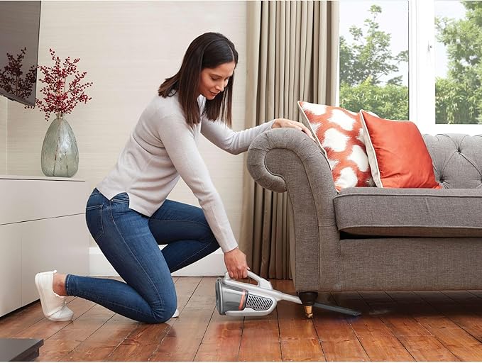 BLACK+DECKER Dustbuster Handheld Vacuum, Cordless, AdvancedClean+, White (HHVK320J10)