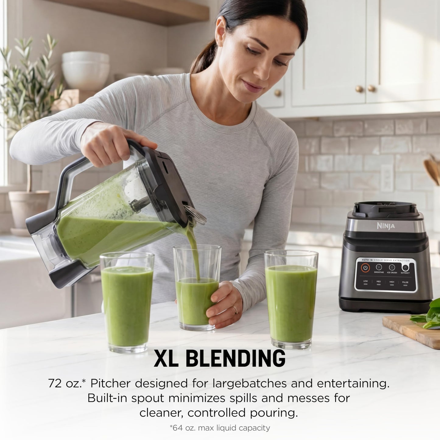 Ninja BN751 Professional Plus DUO Blender, 1400 Peak Watts, 3 Auto-IQ Programs for Smoothies, Frozen Drinks & Nutrient Extractions, 72-oz. Total Crushing Pitcher & (2) 24 oz. To-Go Cups, Black