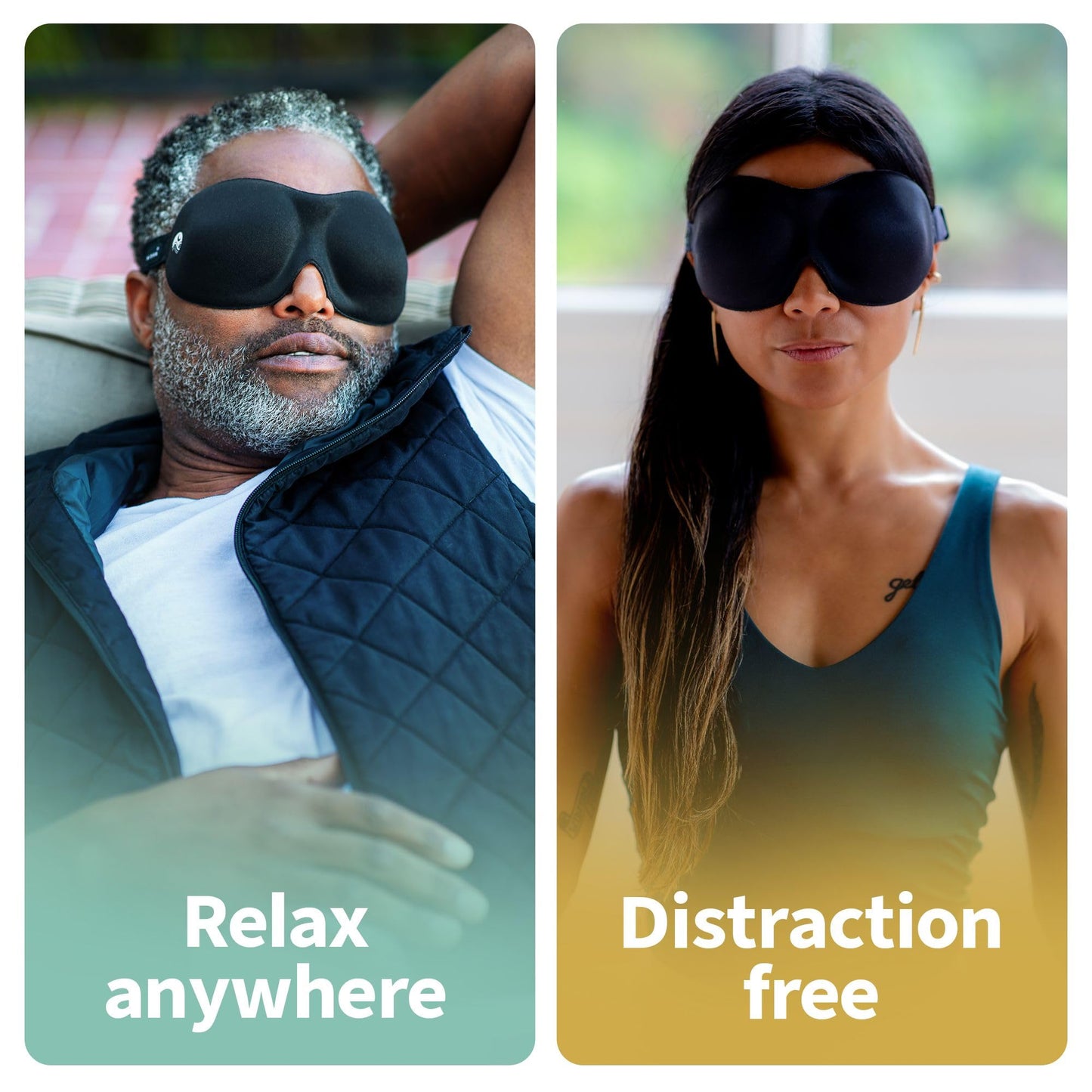 Nidra Contoured Sleep Mask for Side Sleepers – Zero Pressure Fit, Light Blocking Eye Shade for Sleeping & Travel – Purple, Standard Size