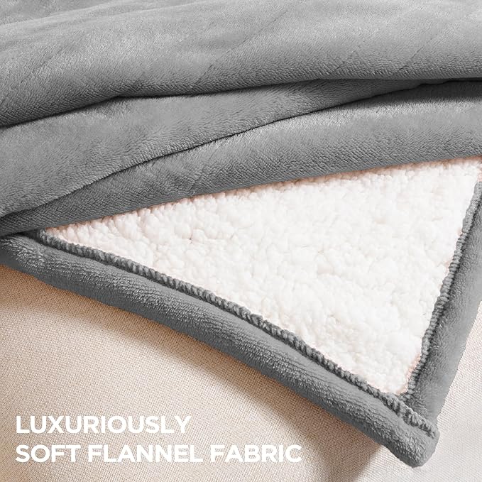 Heated Blanket Full Size - Single Controllers Electric Blanket Full with 9 Heat Settings & 10 Hour Auto Off,Overheat Protection,Machine Washable 72"x84"(Dark Gray)