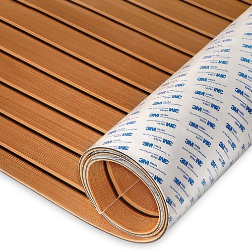 HXBYX EVA Foam Boat Flooring with 3M Self-Adhesive Backing DIY Boats Decking Marine Sheet Faux Teak Material,Non-Slip Cooler Pads for Kayak Yacht SwimPool RV 95"x44"/31"/16"/6.7"/2.4",47.5"x16"