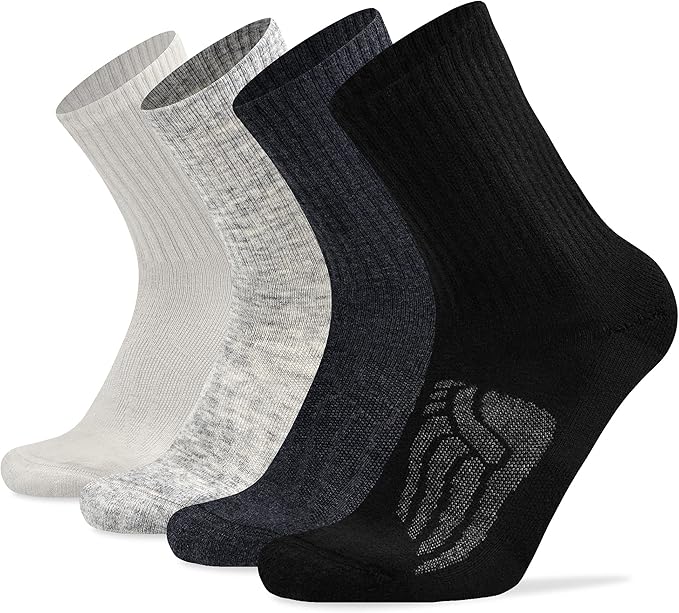Socks Daze Merino Wool Cushioned Hiking Socks for Men Women, Warm Crew Walking & Boot Socks for Trekking, Work, Outdoor