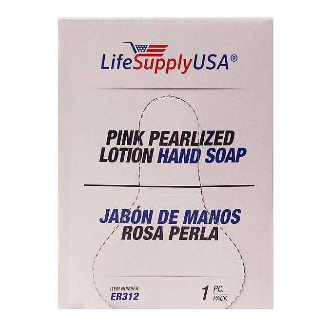 LifeSupplyUSA Pink Pearlized Liquid Lotion Hand Soap Refill – 800ml Pouch Bag for Dispenser (Single Pack)