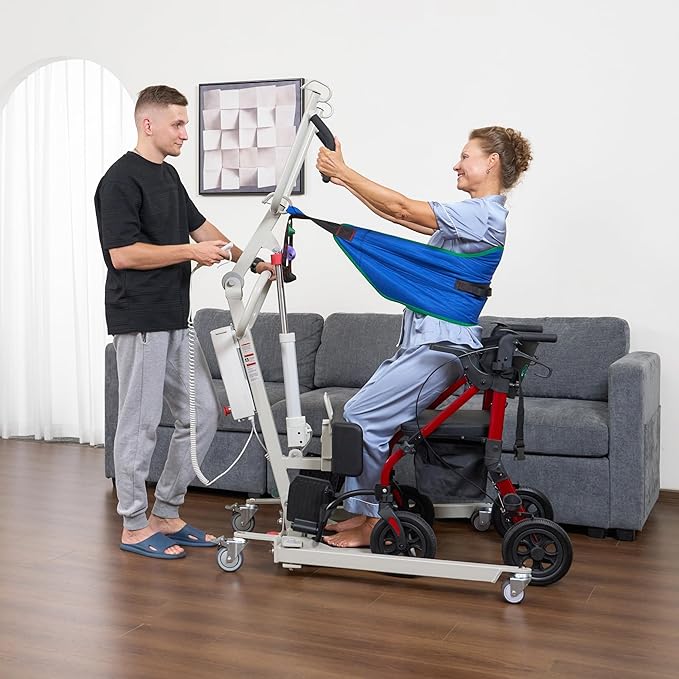 ELENKER Electric Patient Lift, Stand Up Patient Lift -Sit to Stand, Safely Sit, Stand or Transfer with Ease