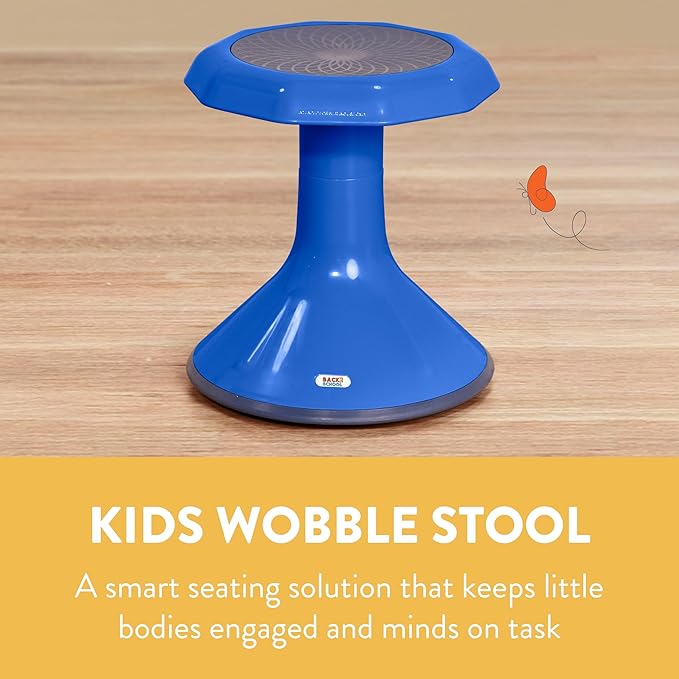 Back2School Express Wobble Stool, 15", Flexible Seating, Blue