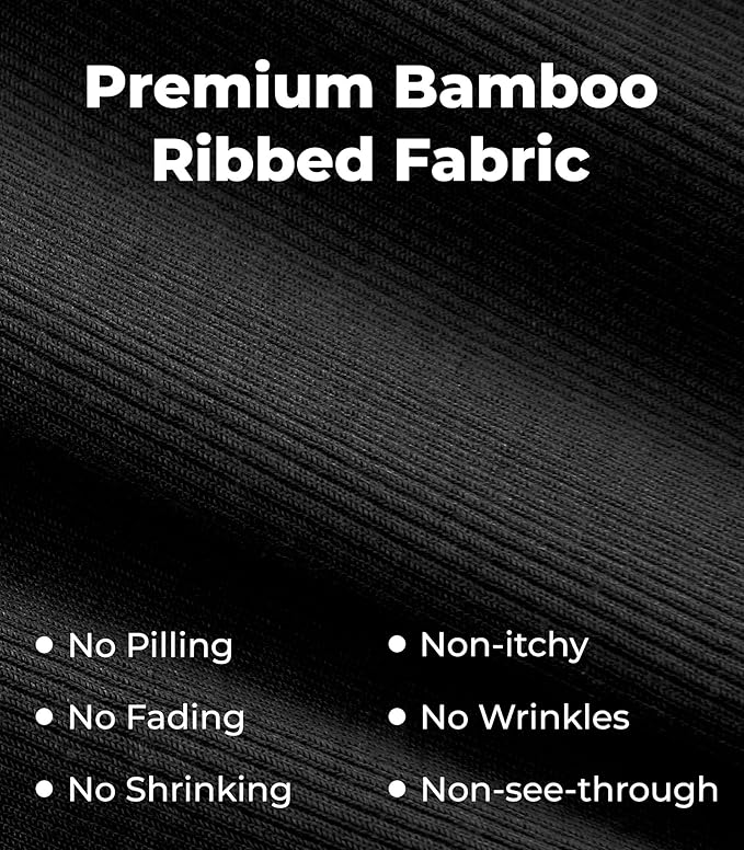NACHILA Pajamas for Women-Viscose from Bamboo, Ribbed Racerback Tank Top Sexy Split Shorts Pajama Sets Cooling Sleep Cami Pjs