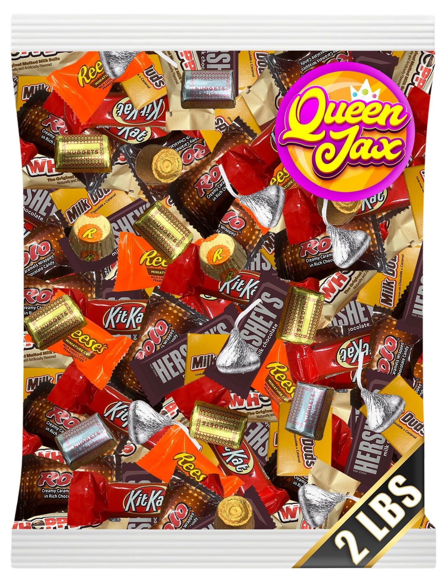 Assorted Chocolate Candy Variety Pack - 2 Lb Bulk Easter Candies Chocolate Mix - Bulk Mini Chocolates Candy Bars Individually Wrapped - Individually Wrapped Candies for Easter Egg hunt