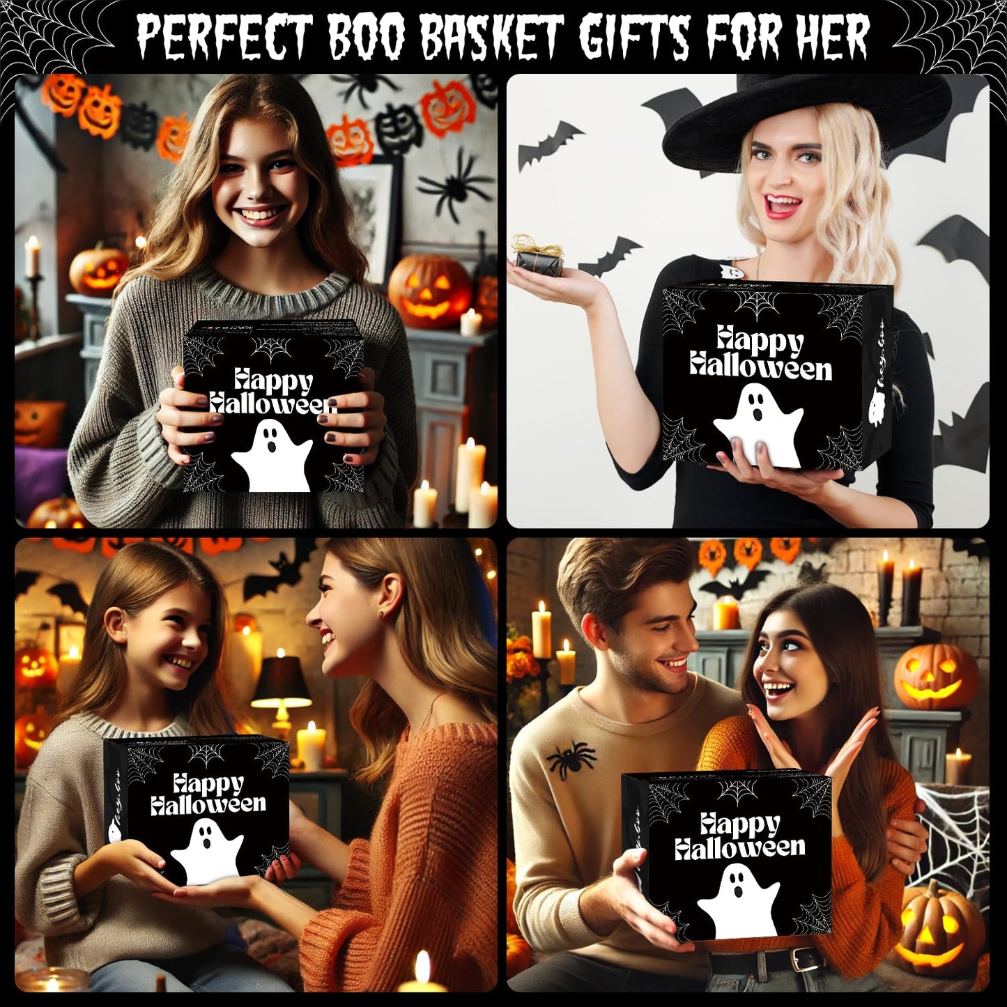 Boo Basket Gifts for Women Teen Girls, Boo Basket Stuffer With Witch Brew Mug Boo Throw Blanket Relaxing Sap Gifts for Family Friends
