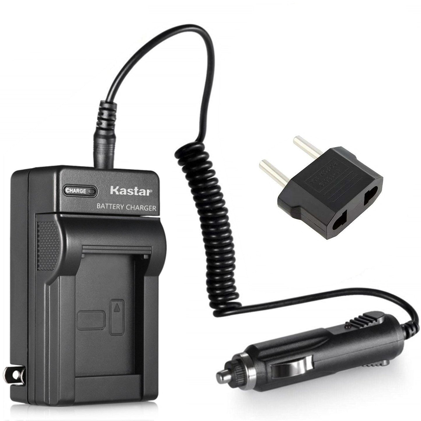 New Battery Charger For Sony Cybershot Dsc-W55 7.2 M.P. Mega Pixels Dsc-W70 Dsc-W90 Np-Bg1 + Car Plug