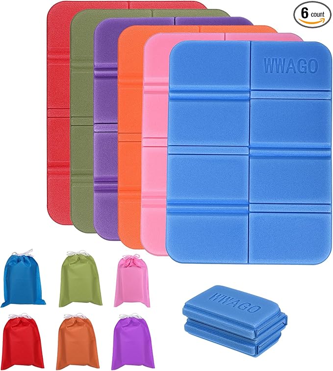 PATIKIL Foldable Cushion Seat Camping Sitting Pad Small Waterproof XPE Foam Outdoor Sitting Mats for Picnic Hiking Stadium...