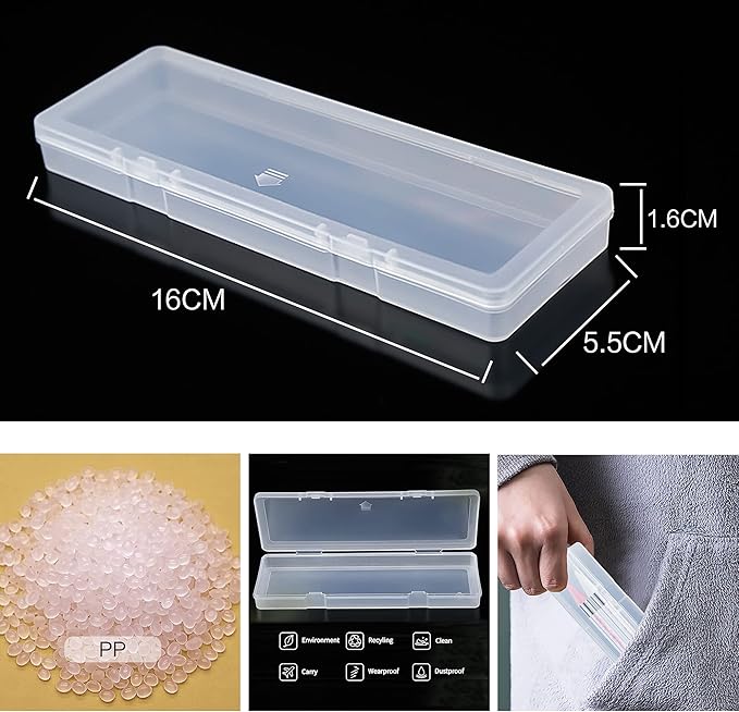 Kaychan Rhinestone Picker Tool 2 Acrylic Handle Rhinestones Applicator Dual-Ended DIY Nail Art Tool with 4 Extra Wax Tips and 1 Tweezer