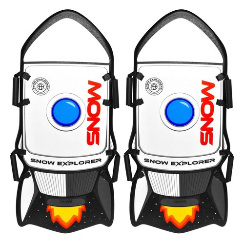 CocoNut Outdoor- 43" Double-Rider Rocket Ship Foam Snow Sled 2 Pack - Lightweight Foam Toboggans with Grip Handles and Slick Bottom for Increased Speeds, Ideal for Kids & Tweens & Teens
