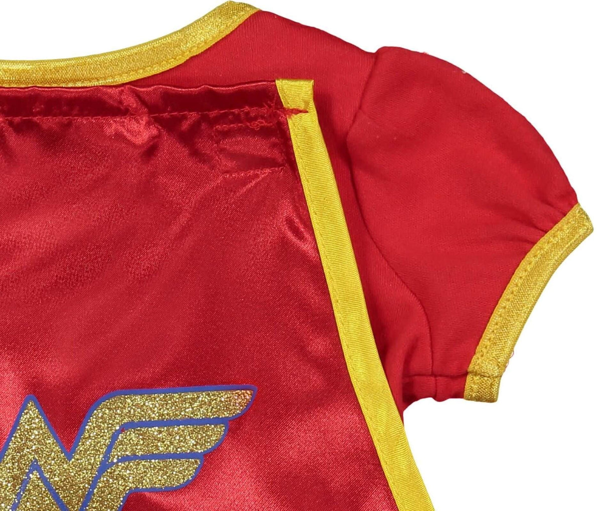 DC Comics Justice League Wonder Woman Newborn Baby Girls Cosplay Costume Bodysuit Dress Cape and Headband Set 0-3 Months
