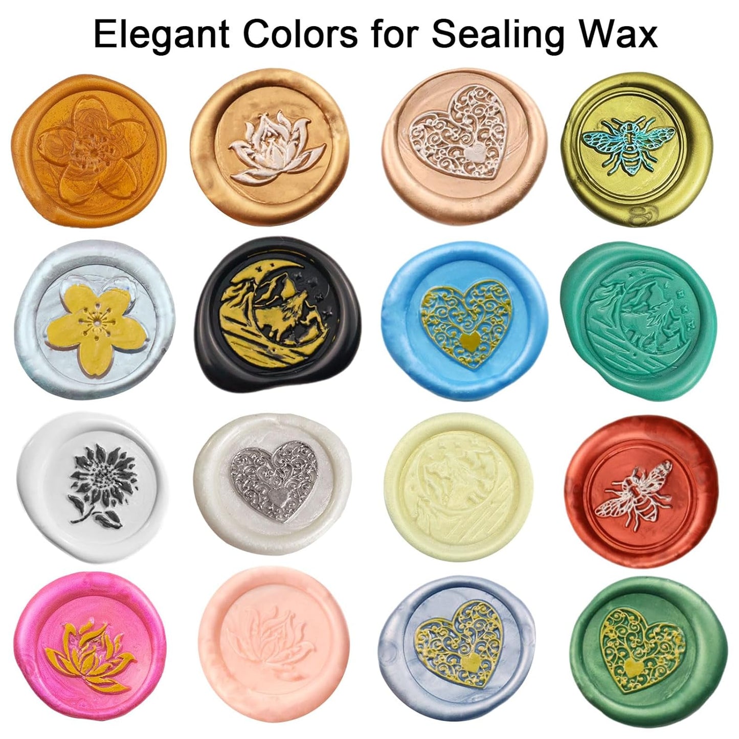 Wax Seal Stick, Ioggtser 26 PCS Mini Glue Gun Wax Seal Stick for Wax Seal Stamp, Sealing Wax Sticks for Wedding Invitations, Cards, Envelopes (Pearl White)