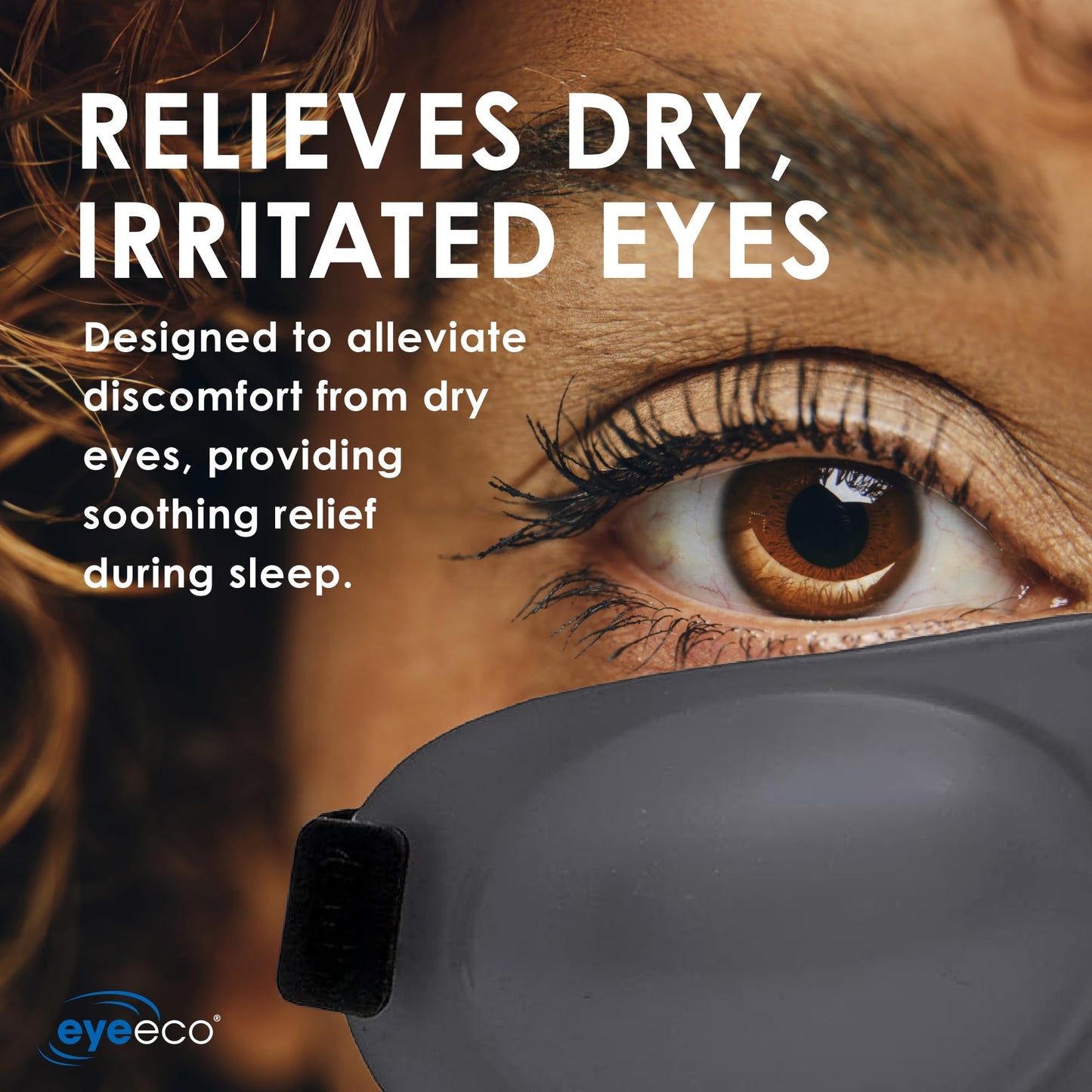 EyeEco Eyeseals 4.0 Sleep Mask – Clear – Moisturizing Eye Masks for Sleep Keep Dry Air Out – Latex-Free Eye Mask Great for CPAP Users