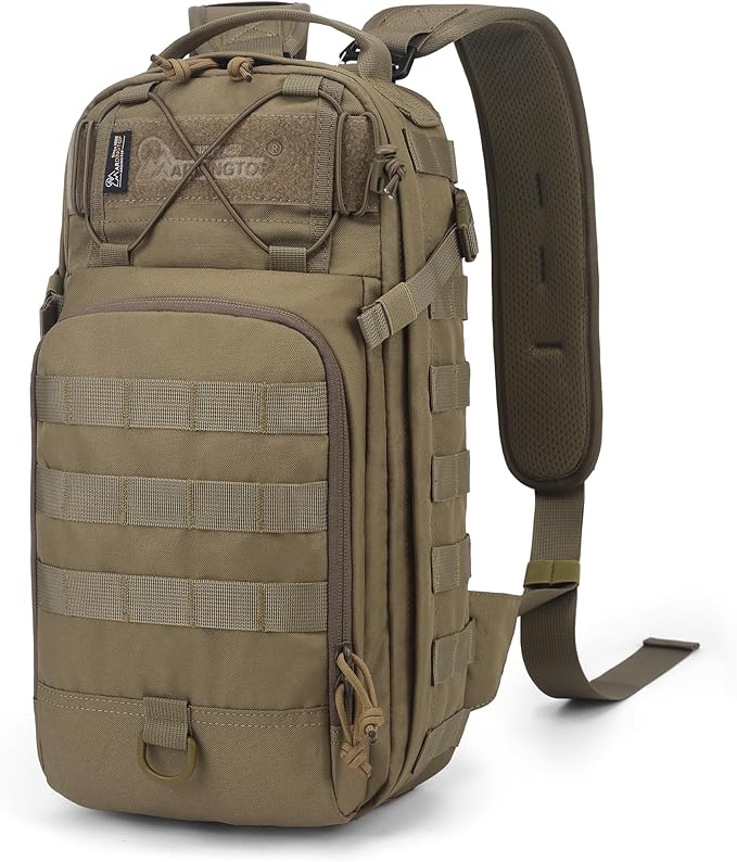 Mardingtop Small Tactical Backpack,Molle Military Rucksack Daypack for Backpacking Camping Hiking Traveling,18L Backpack