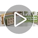 PLUVON Cutting Board Organizer-1.6in Wide Kitchen Cutting Board Holder Stand for Pan,Baking Sheets,Cookie Sheets with 4 Sl...