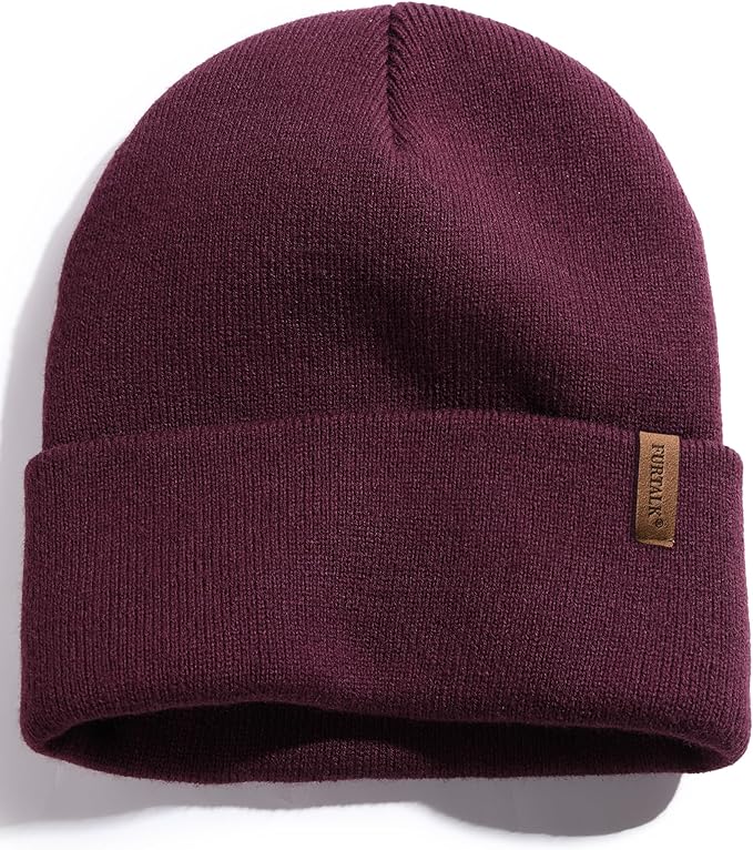 FURTALK Beanie for Men Women Cuffed Thick Knitted Unisex Winter Hat Beanies Skull Cap