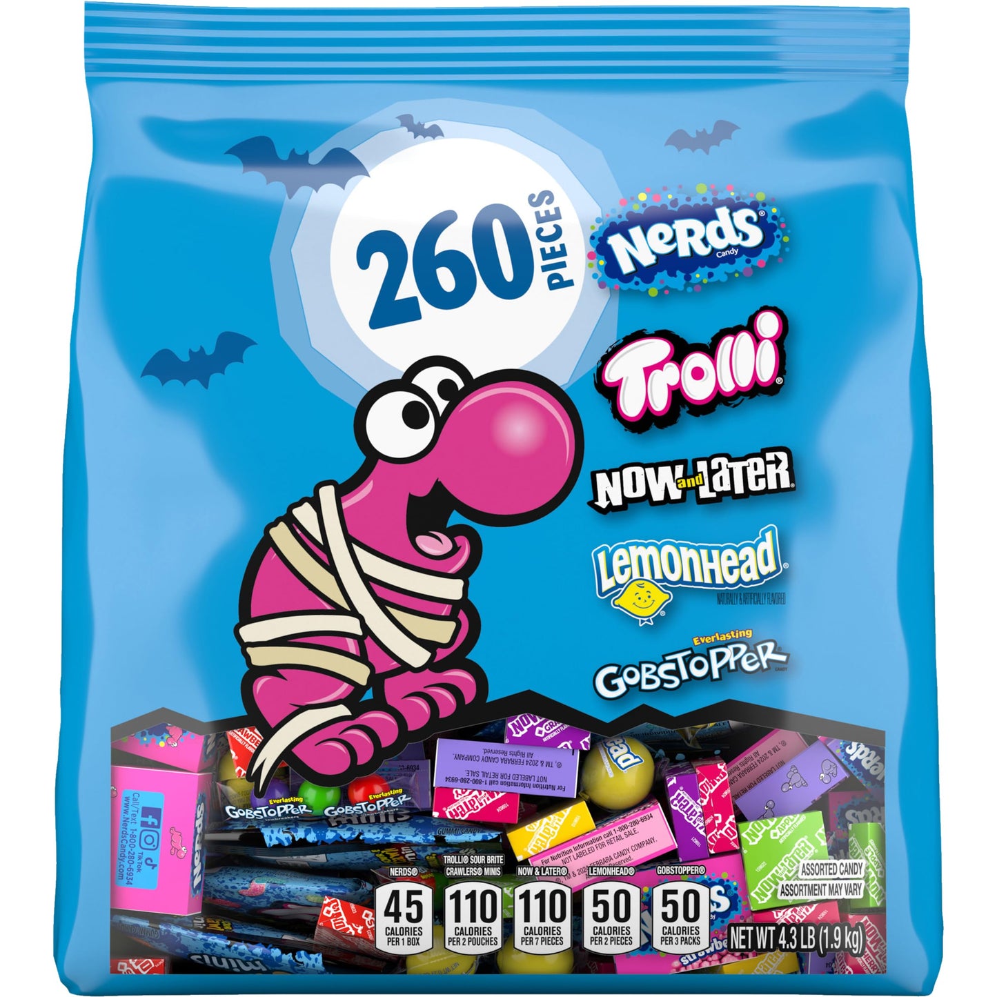 Nerd's Halloween Classic Fun, 260 Count