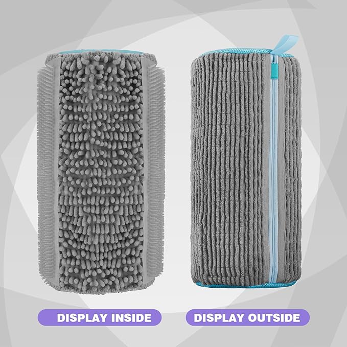 2Pcs Shoe Washing Machine Bag Laundry Shoe Bag for Washer and Dryer Deep Clean Reusable Shoe Cleaning Bags Includes 2 Storage Dust Bags for Shoes,Gym,Tennis,Sports 2 Sneaker Washing Machine Bag Grey