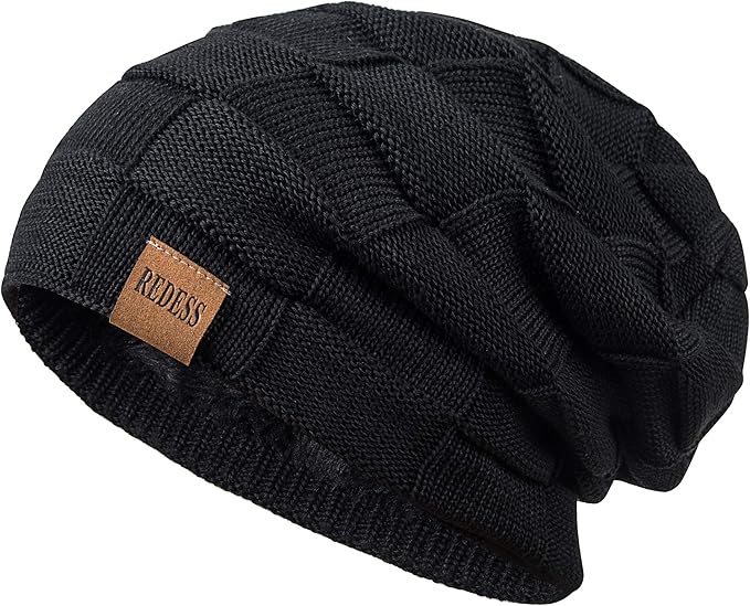 REDESS Beanie Hat for Men and Women Winter Warm Hats Knit Slouchy Thick Skull Cap