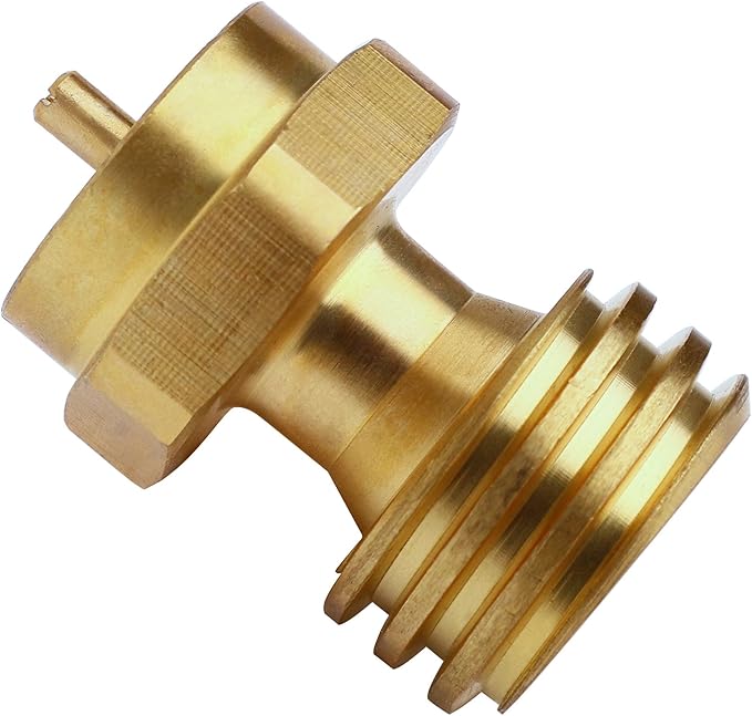 DOZYANT 1lb Propane Adapter for Disposable Throwaway Cylinder, 1 lb to 20 lb Propane Tank Adapter,Connector Appliance Desi...