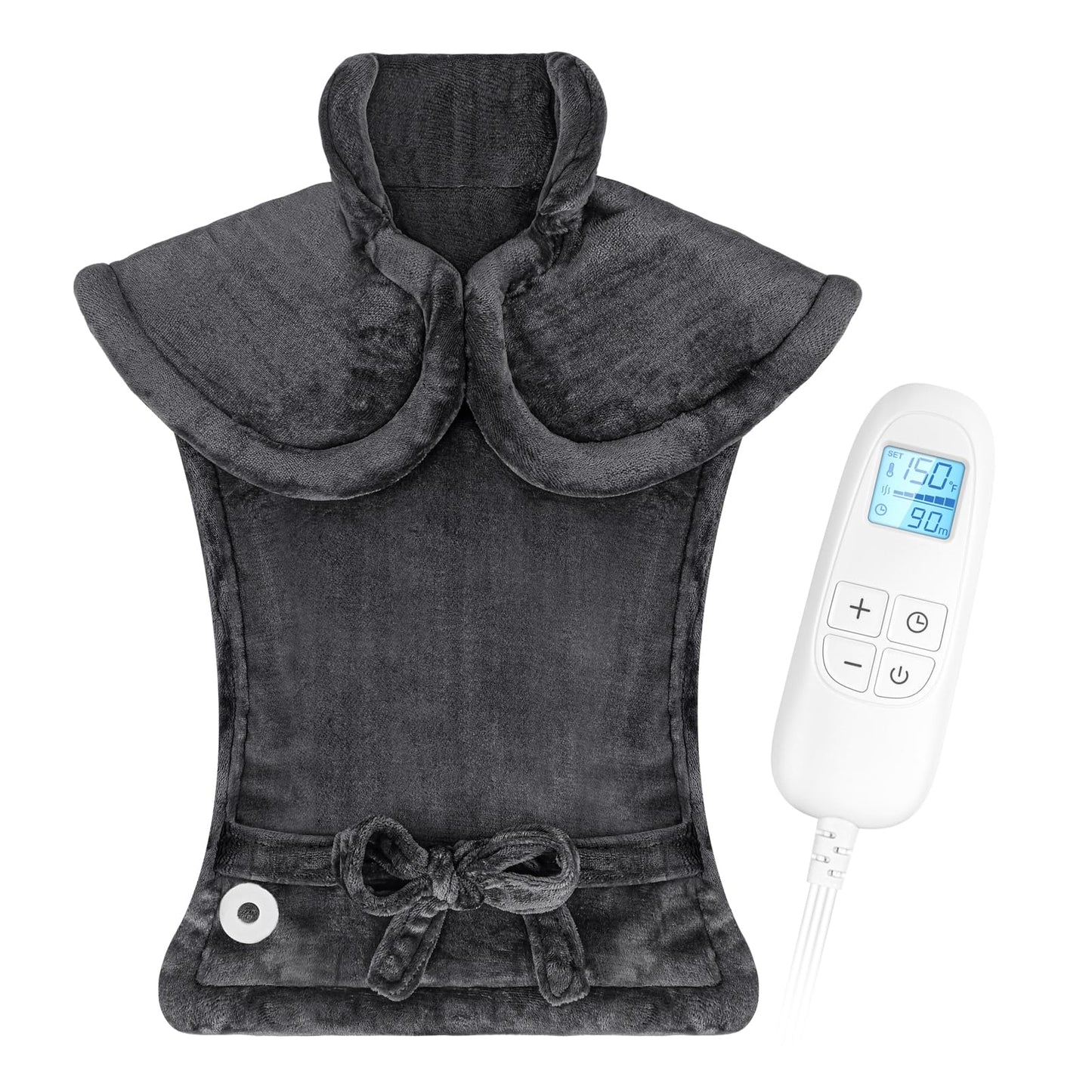 Heating Pad for Neck and Shoulders and Back Pain Relief, FLUFFYWARMTH Birthday Gifts for Women Men Mom Dad Elderly, Self Care Gifts for Her Him Wife Husband, Cozy 24"x33" Large Electric Heating Pad