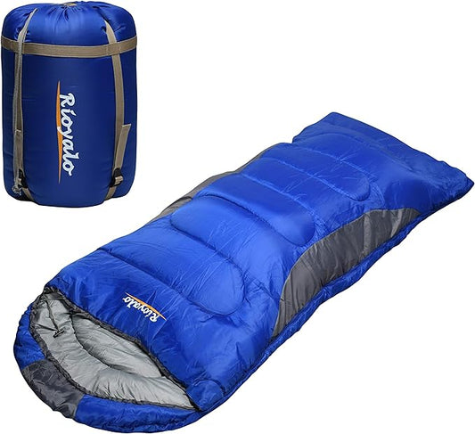0 Degree Winter Sleeping Bags for Adults Camping (450GSM) - Temp Range (5F–32F) Portable Waterproof Compression Sack- Camp...
