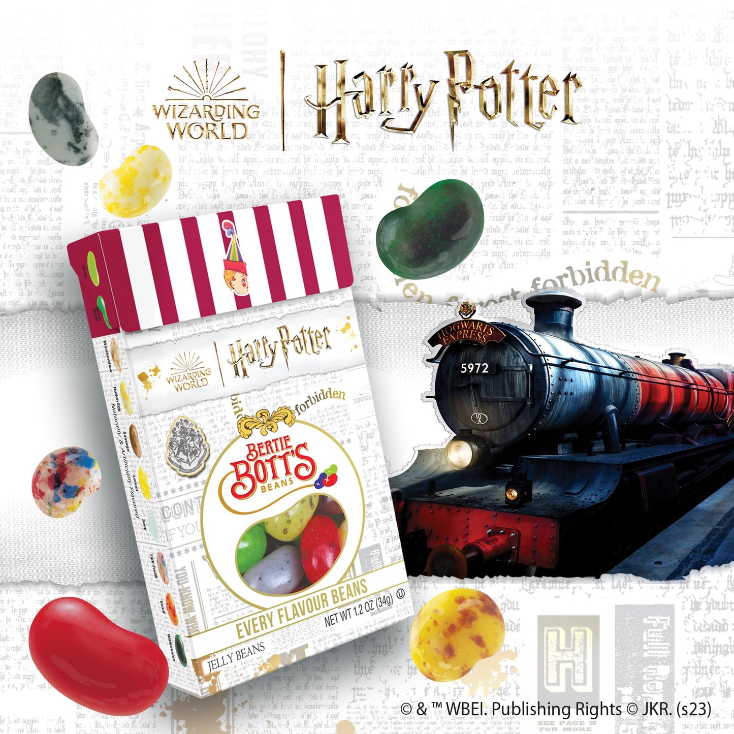 Harry Potter™ Bertie Bott's Every Flavour Beans, 1.2 oz Box, 6 Pack