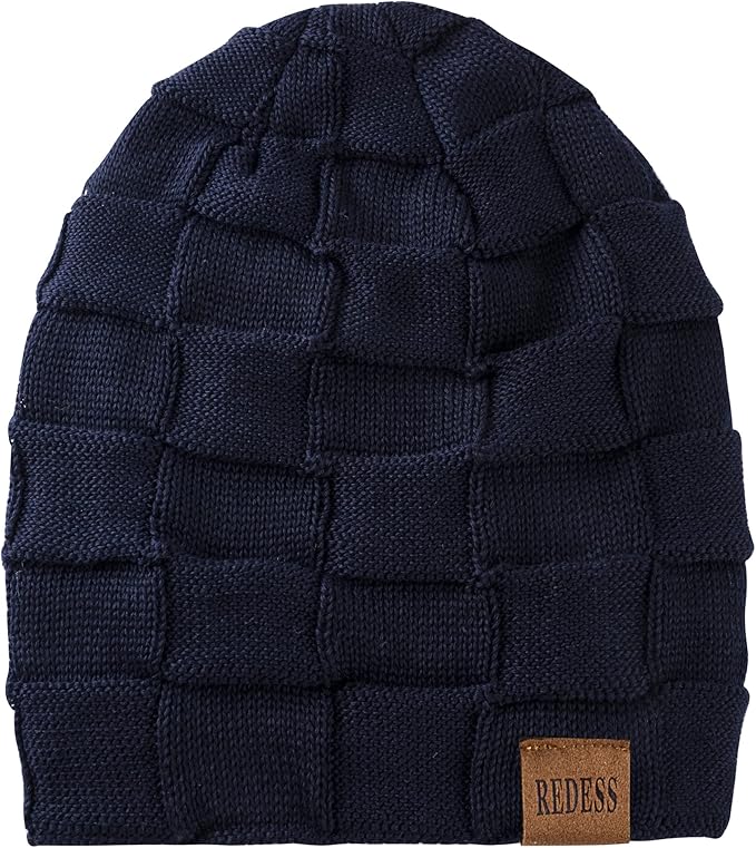 REDESS Beanie Hat for Men and Women Winter Warm Hats Knit Slouchy Thick Skull Cap