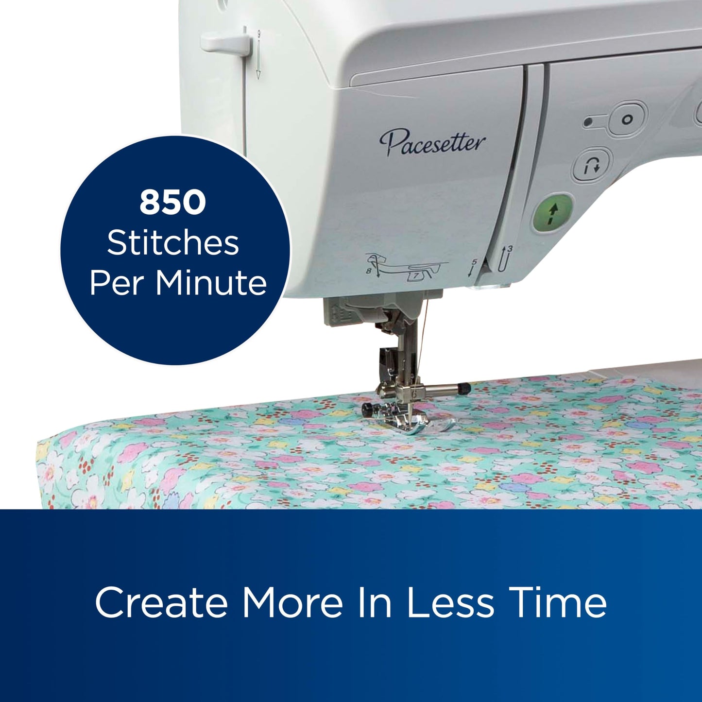 Brother PS500 Pacesetter Sewing Machine with 100 Built-In Stitches, 2.4" x 1.3" LCD Display