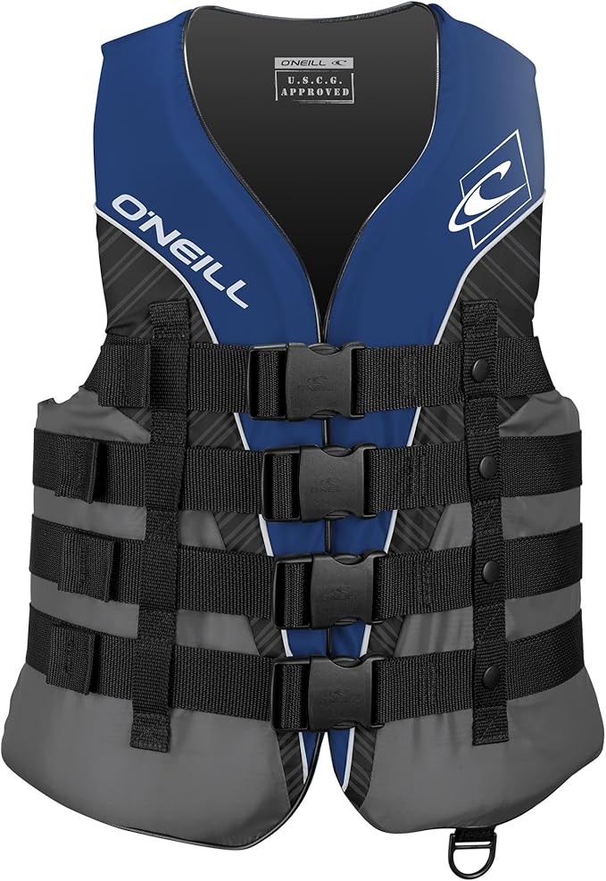 O'Neill Men's Superlite USCG Life Vest,Pacific/Smoke/Black:White,XL