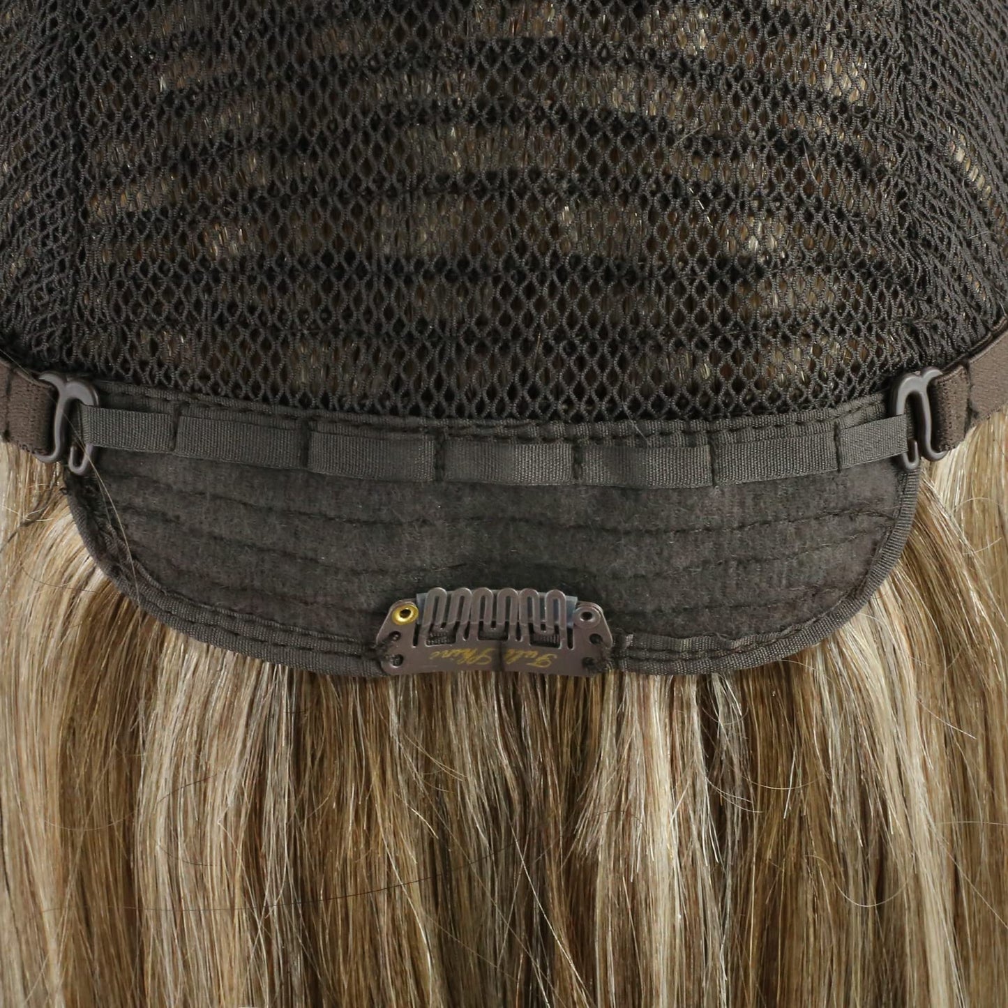Full Shine Half Part Wig Human Hair Medium Brown and Honey Blonde Hair Pieces Clip Hair Extension Human Hair 20Inch U Part Wig 1