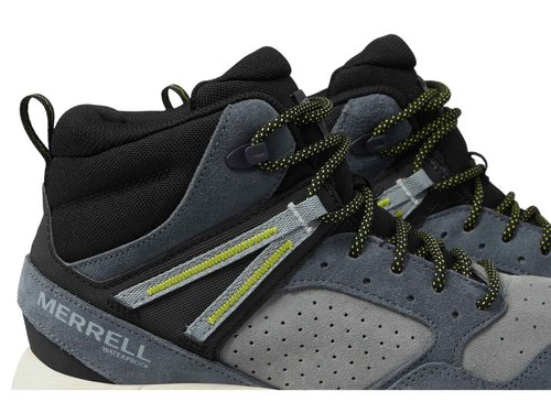 Merrell Men's Wildwood Mid Leather Waterproof, Granite, 8.5