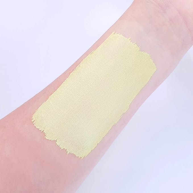 Moon Creations Pro Face & Body Paint Cake Pots Light Yellow - Professional Water Based Face Paint Makeup for Adults, Kids - 1.26oz