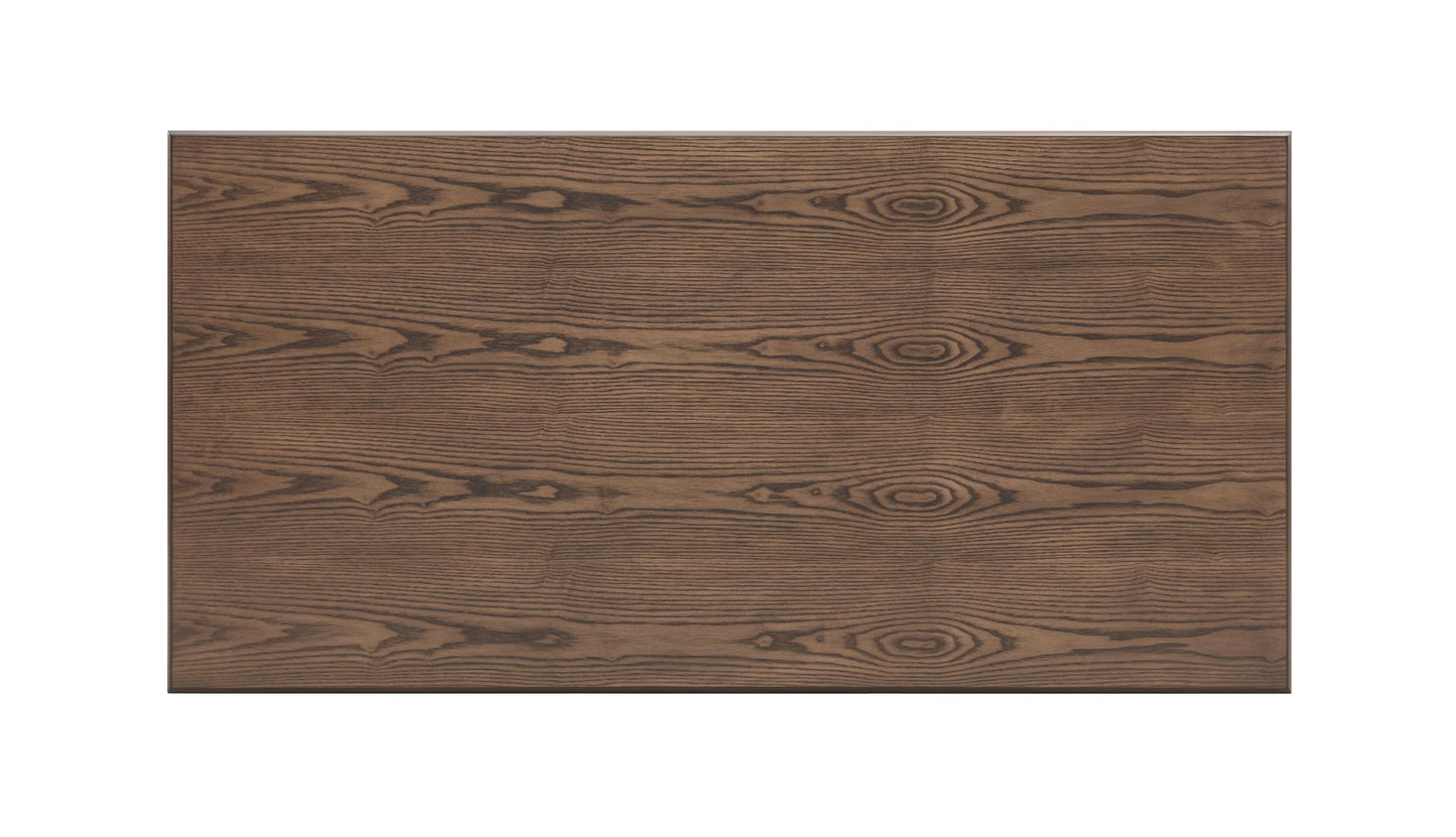 EASTALOLO 60" Rectangular Dining Table for 6 Person, Retro Kitchen Table, Wooden Dinner Room Table with Solid Wood Legs, for Home Kitchen Restaurant Living Room