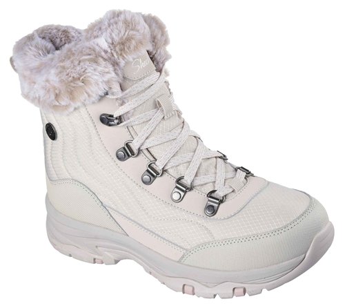 Skechers Women's Trego-Stormie Ankle Boot, Natural, 10